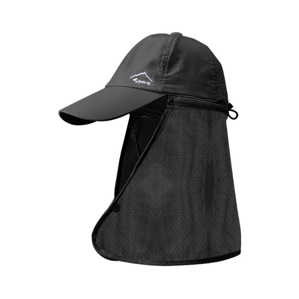 Sun Hat Wide Brim - Modische Gesichtsmaske für Herren, Sonnenhut mit