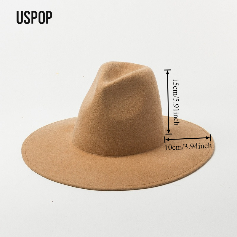 USPOP Herbst-Winter-Mode, schl – Fedora Hat Wool Bewertung und Preis