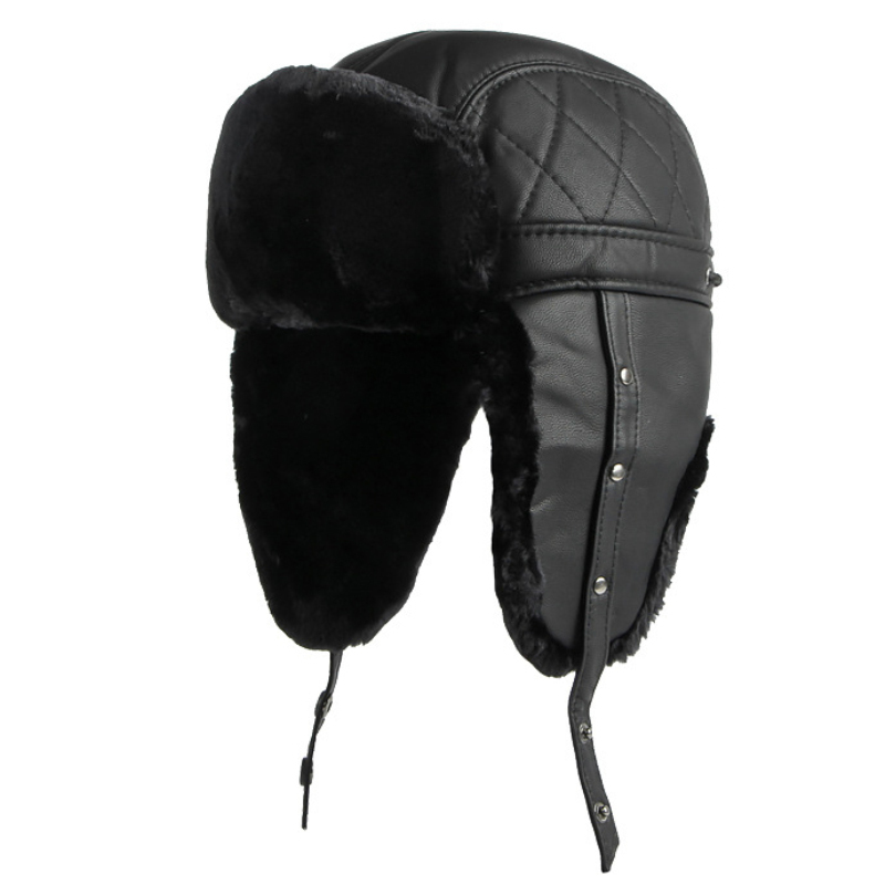 HT4002 Neue PU Leder Russische – Winter Trapper Hat Bewertung und Preis